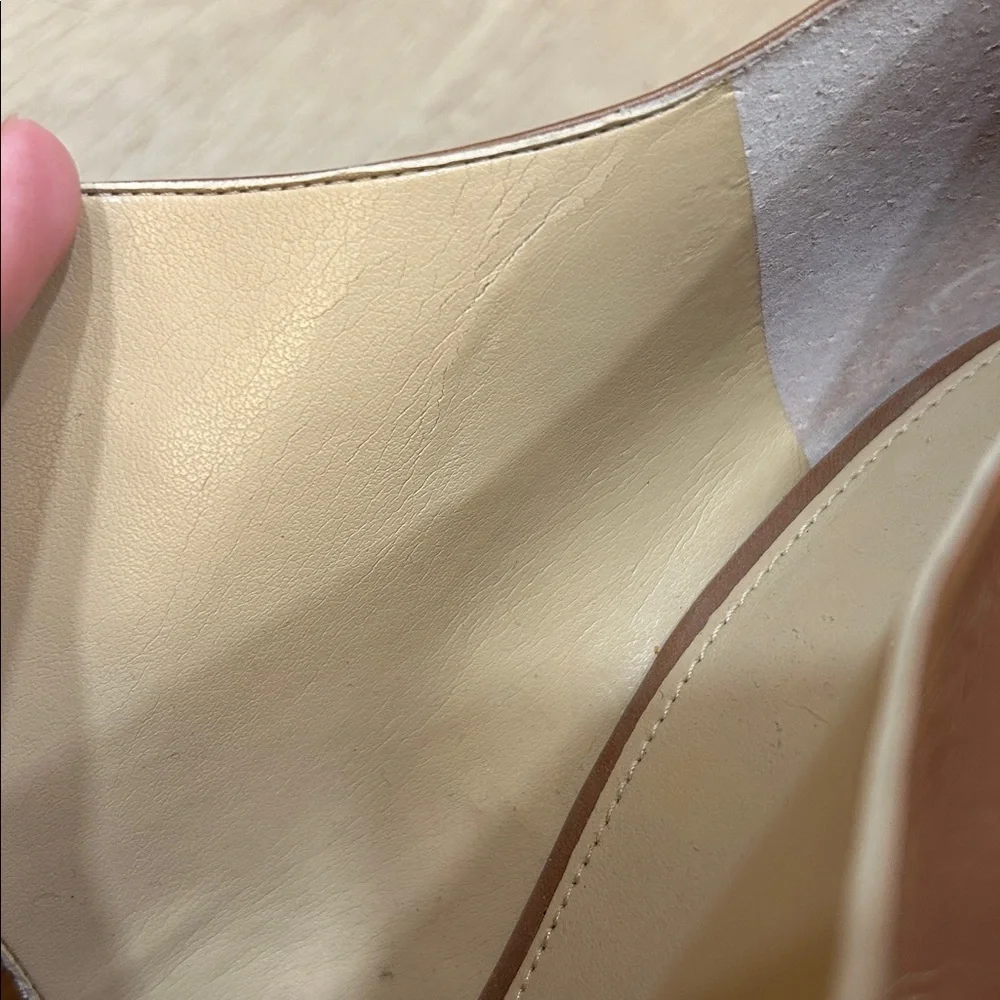 Michael Kors Eleni Platform Leather Block Heels Size 10